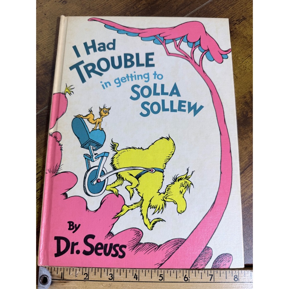 Dr. Seuss I Had Trouble in Getting to Solla Sollew Book Vintage Hardcover 1965